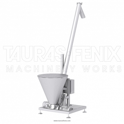 Feeding conveyor of auger type