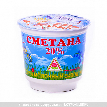 Упаковка сметаны Пискарёвская