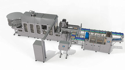 Packaging line for packing pasty dairy products into a cup